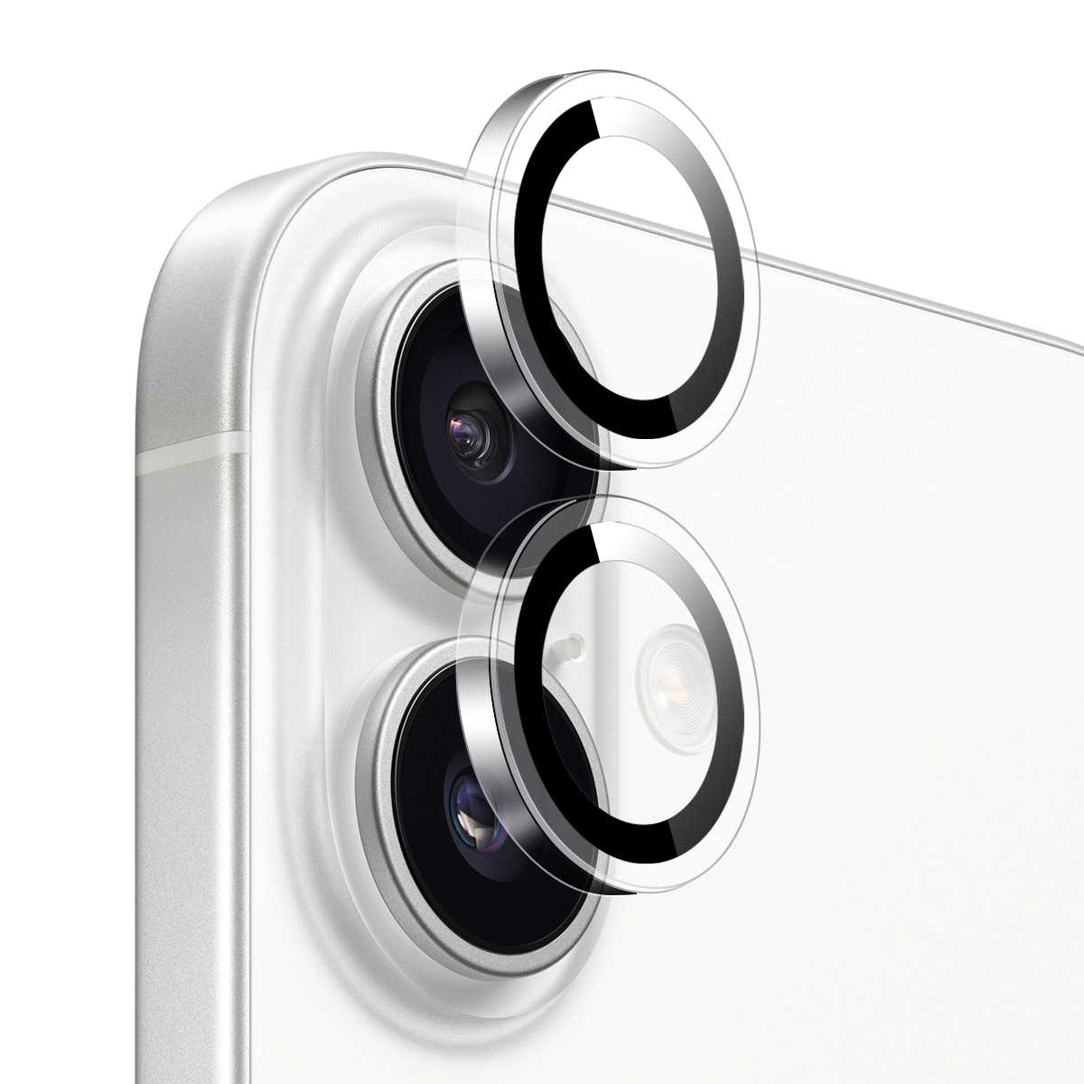 iPhone 17 Linsebeskytter i hærdet glas Sort