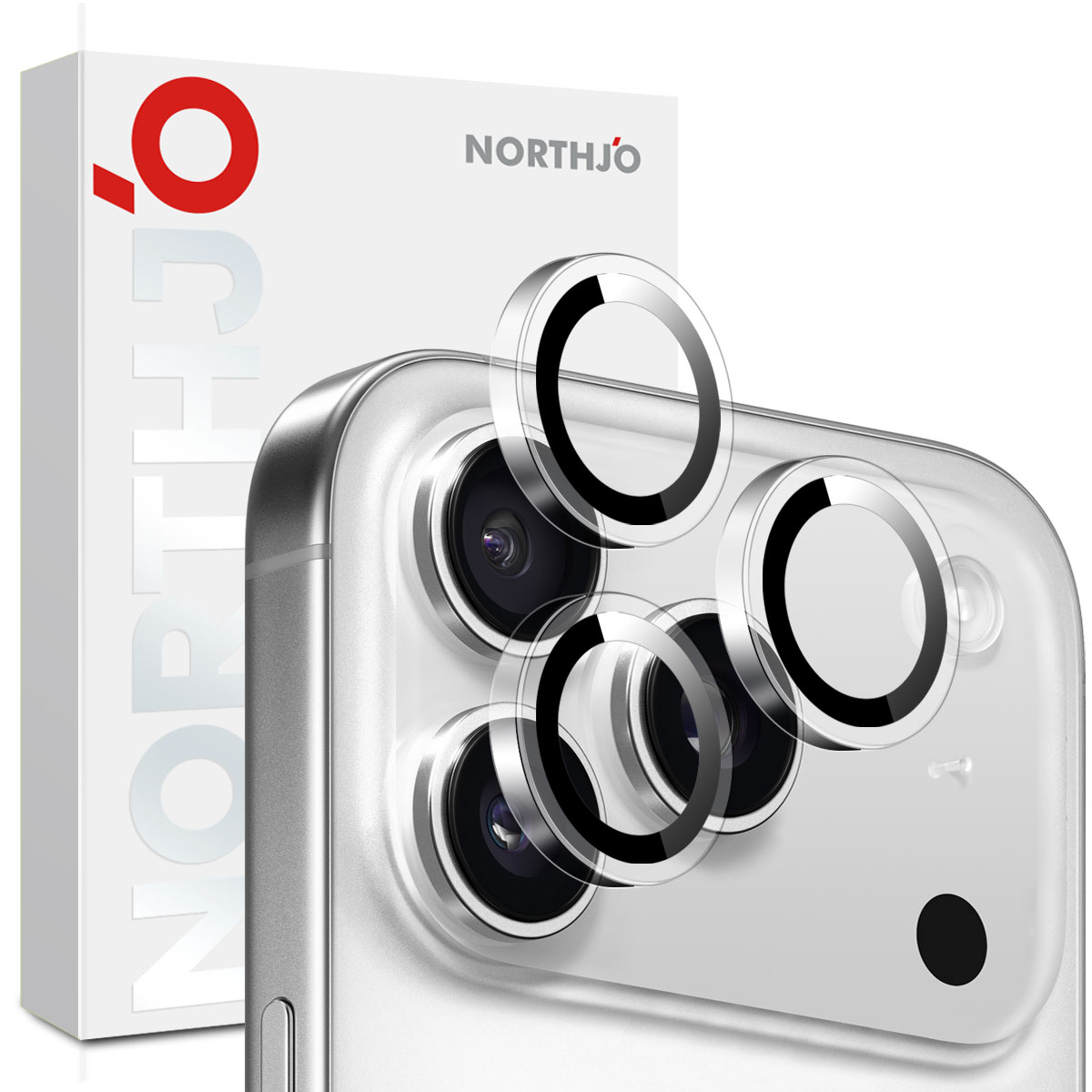 iPhone 17 Pro Linsebeskytter i hærdet glas Sort
