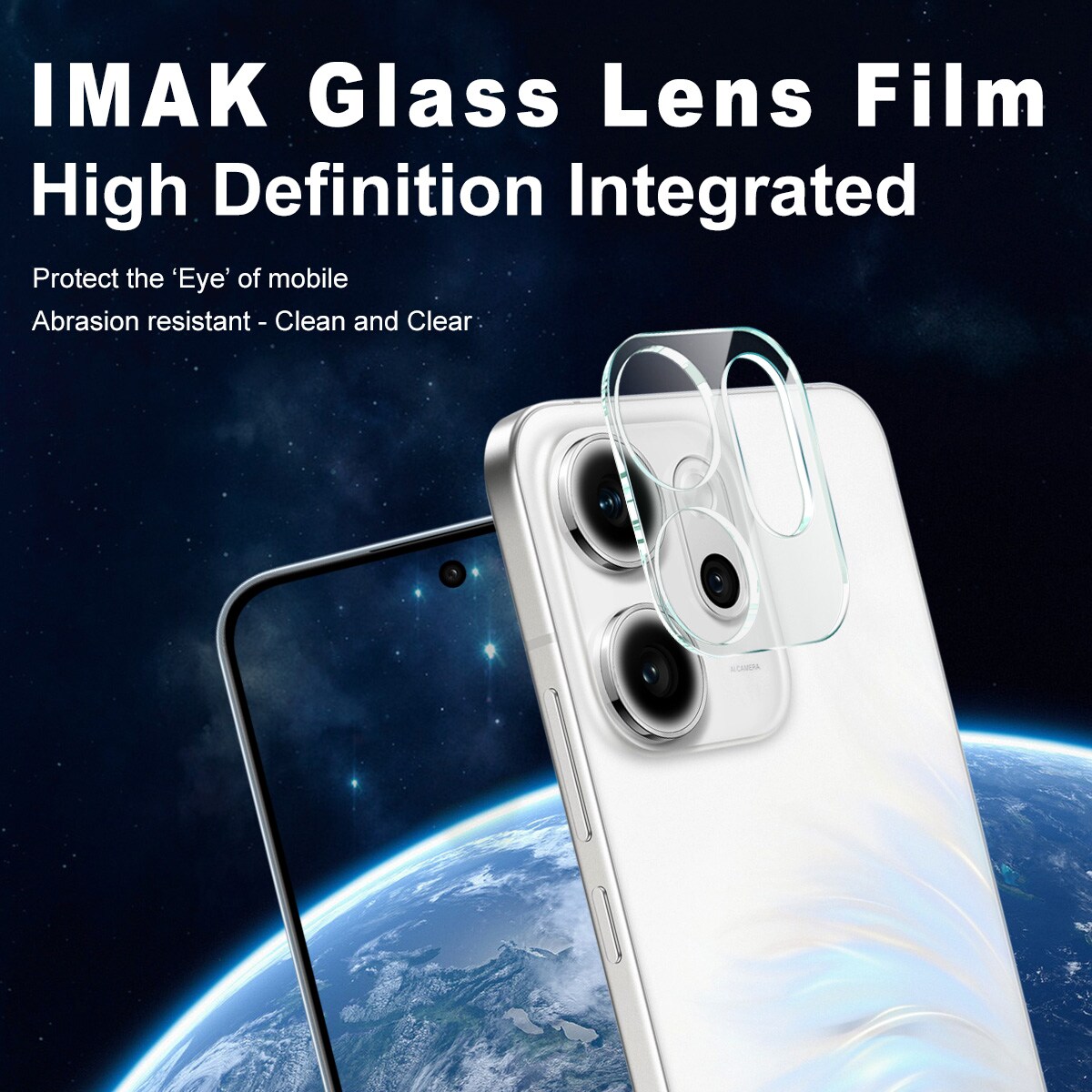 Oppo Reno 14 F Kamerabeskyttelse i glas, Gennemsigtig