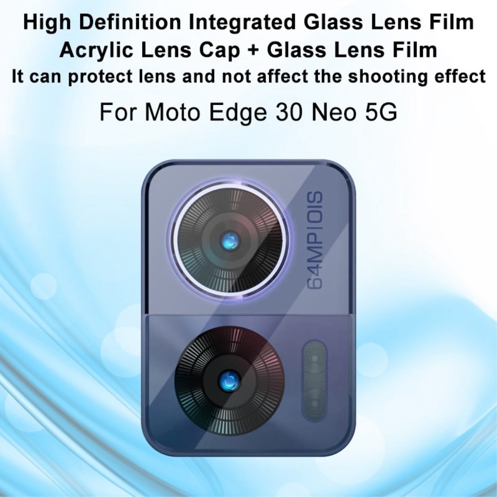 Motorola Edge 30 Neo Kamerabeskyttelse i glas, Gennemsigtig