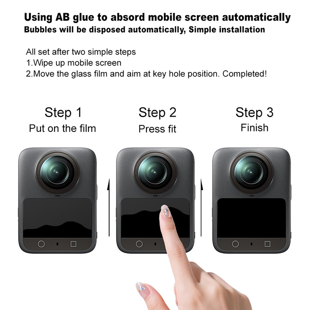 Insta360 Go Ultra Skærmbeskytter i hærdet glas