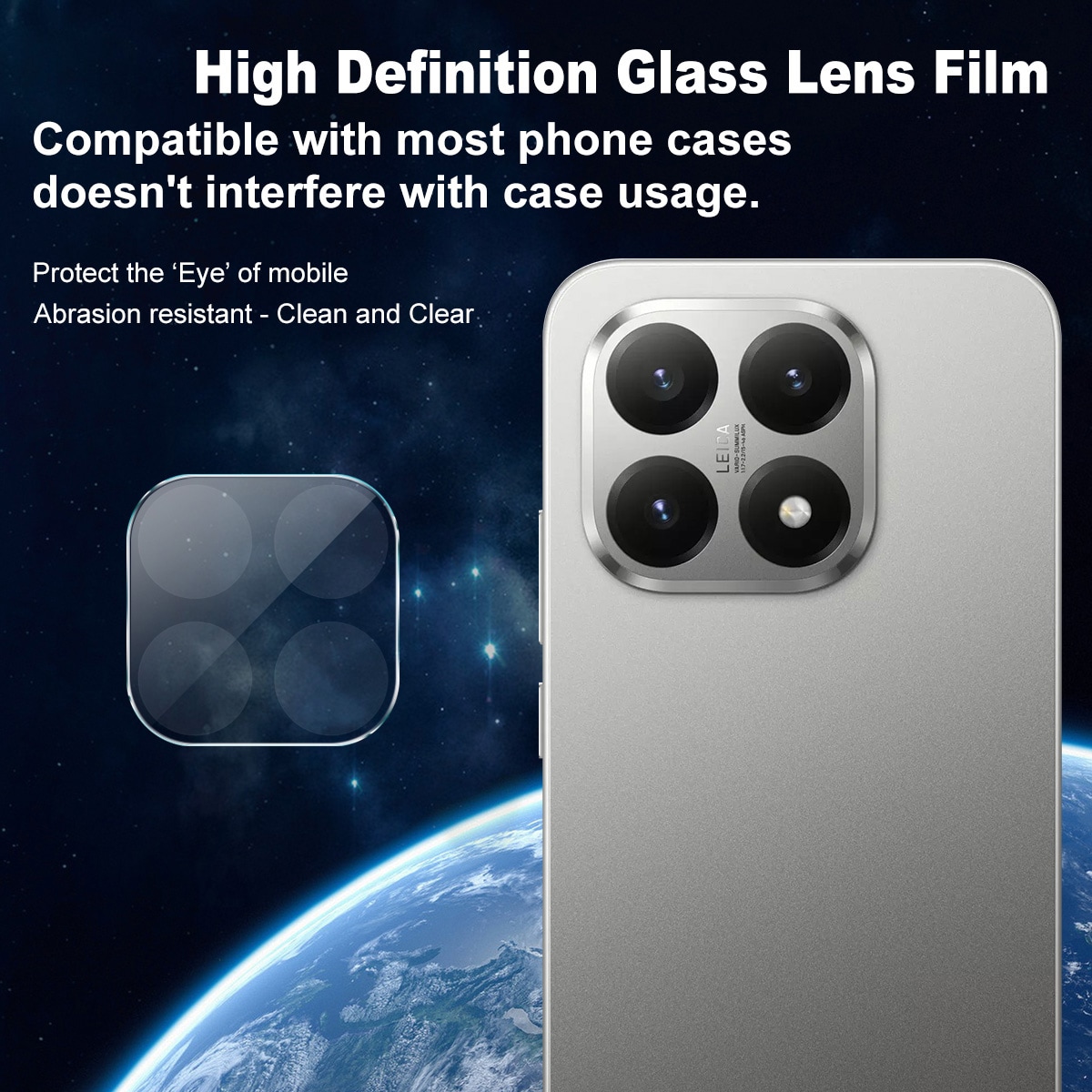 Xiaomi 15T Kamerabeskyttelse i glas, Gennemsigtig