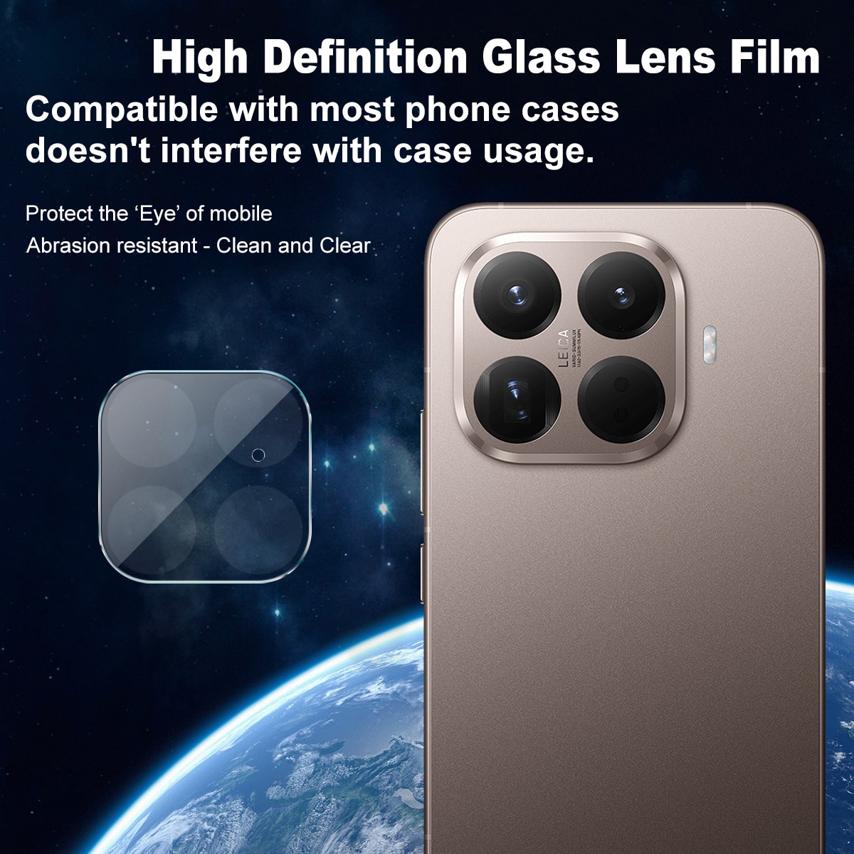 Xiaomi 15T Pro Kamerabeskyttelse i glas, Gennemsigtig