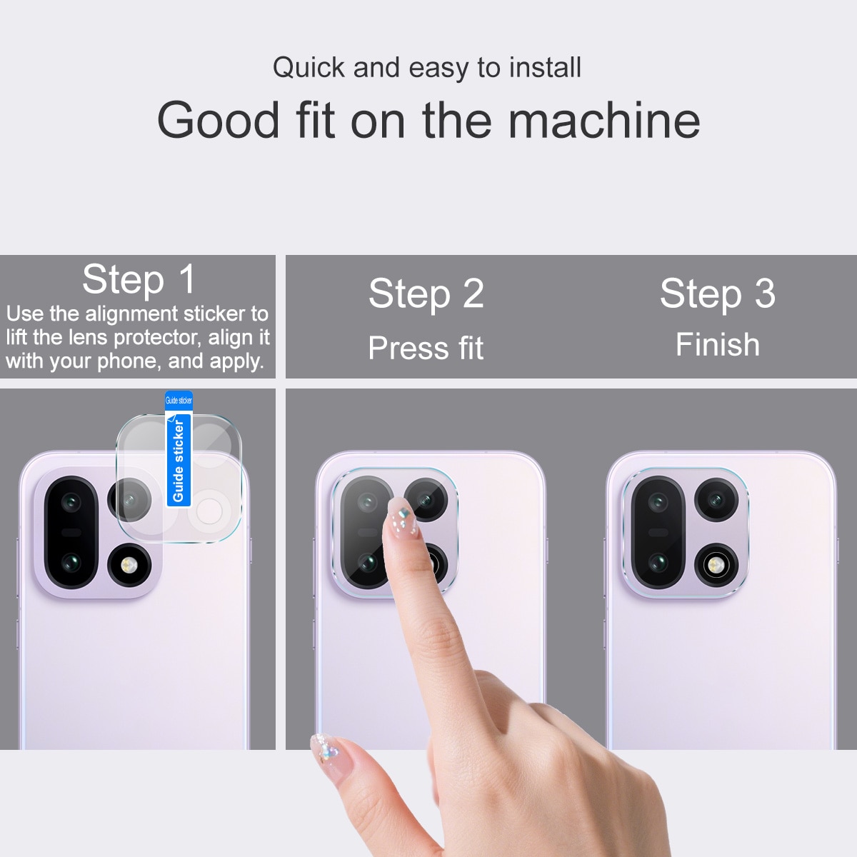  OnePlus 15 Kamerabeskyttelse i glas, Gennemsigtig