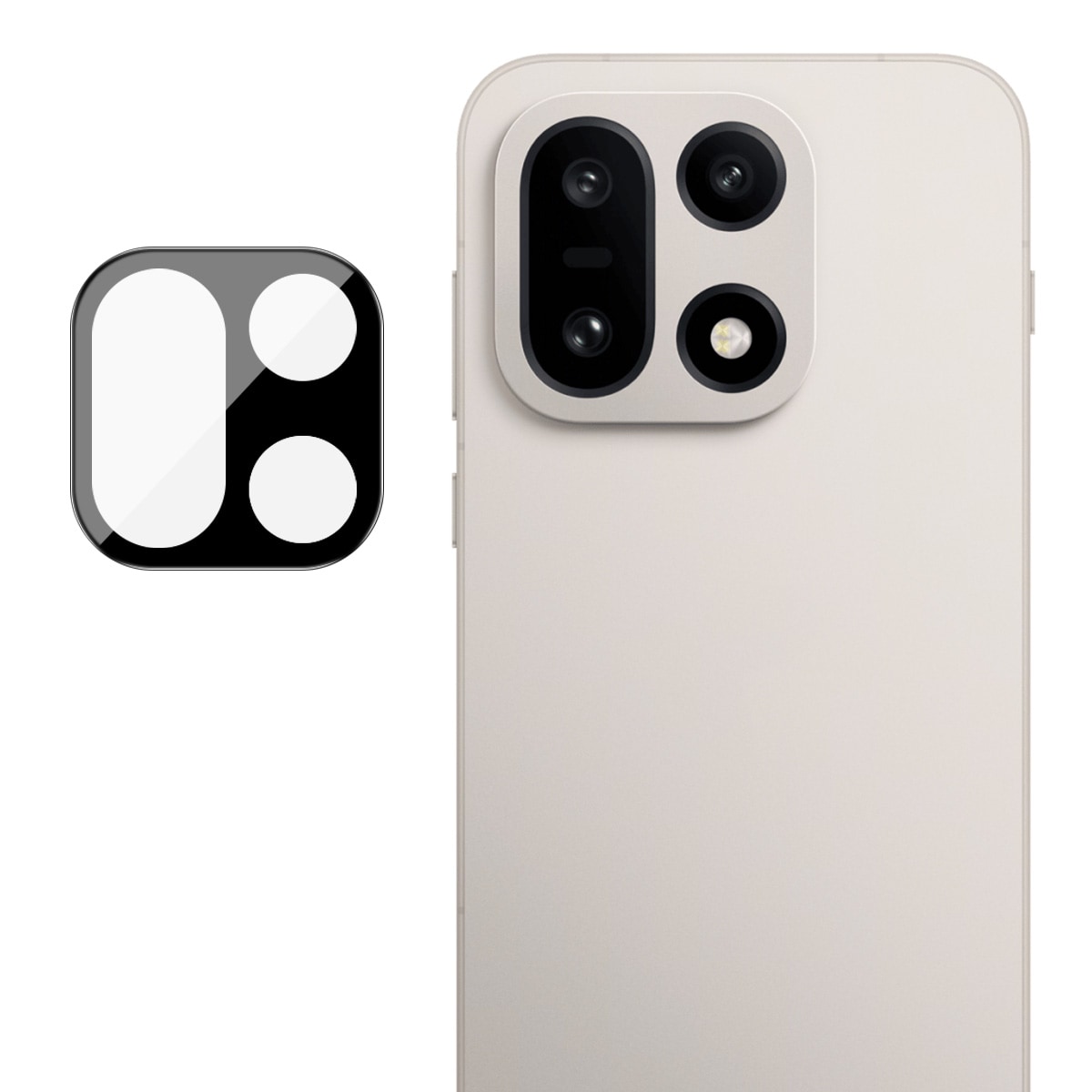  OnePlus 15 Kamerabeskyttelse i glas, Sort