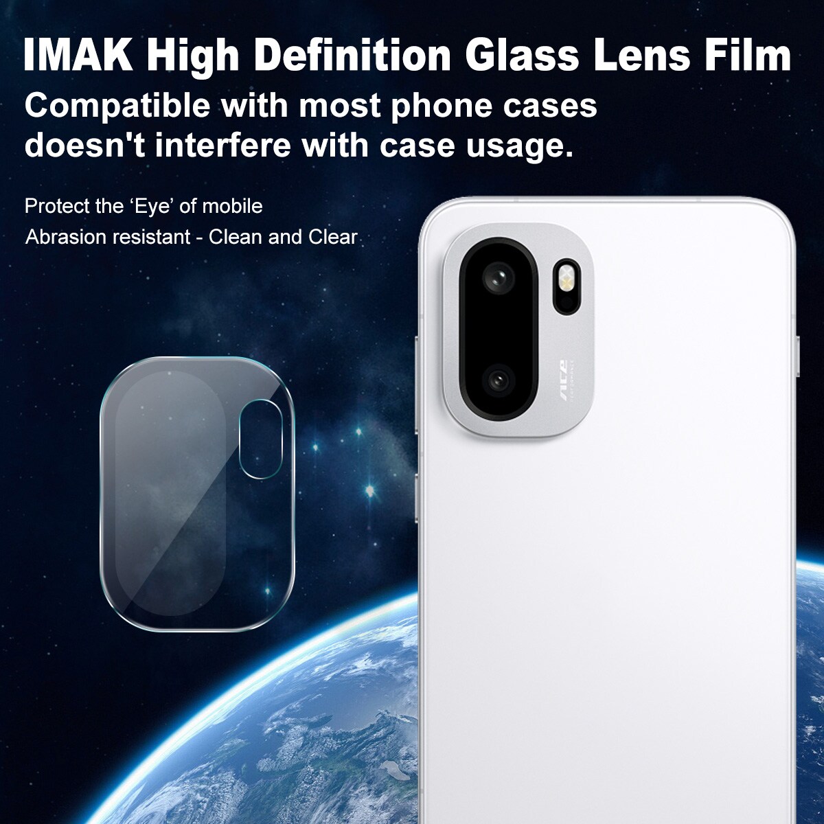  OnePlus 15R Kamerabeskyttelse i glas, Gennemsigtig