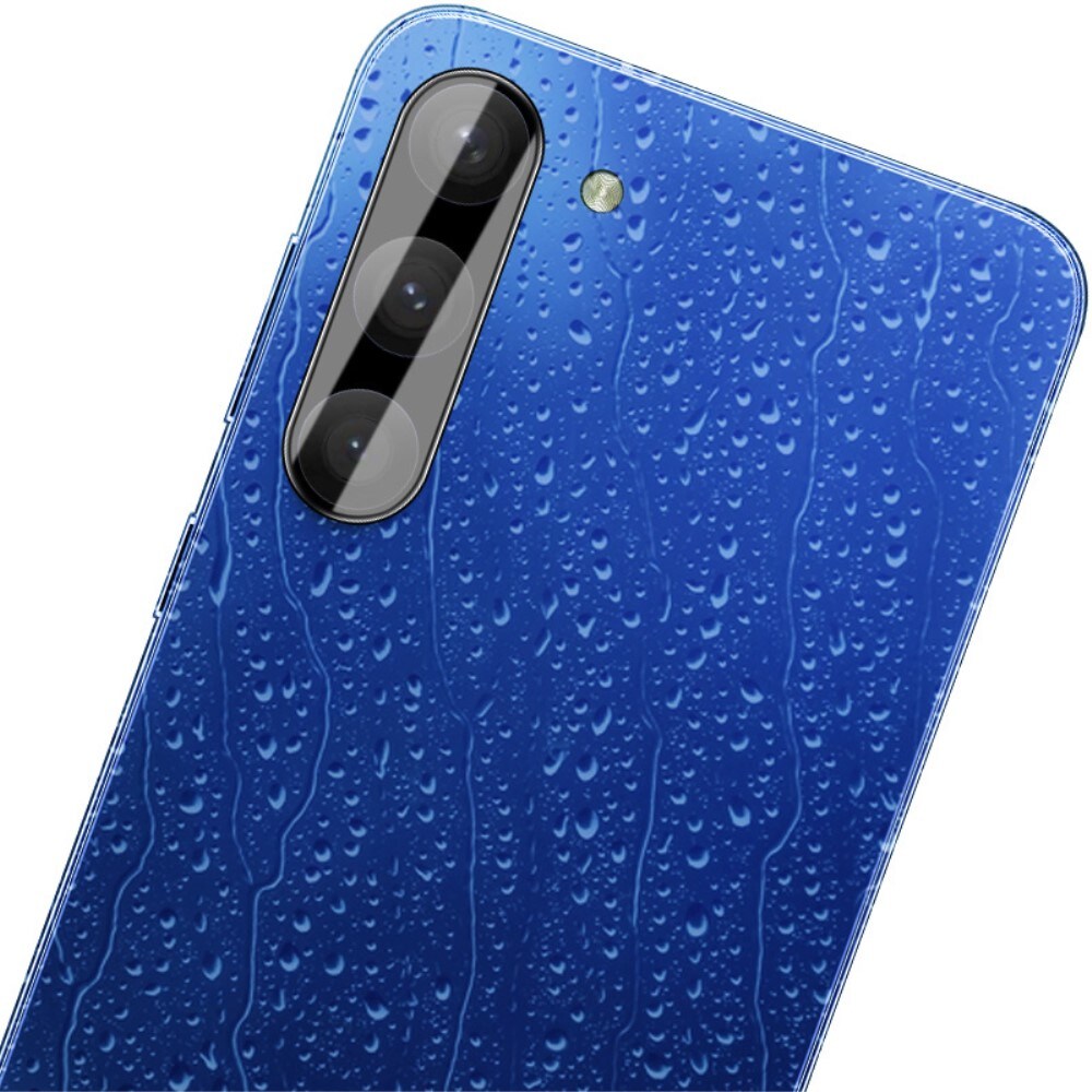Samsung Galaxy S23/Galaxy S23 Plus Kamerabeskyttelse i glas, Sort