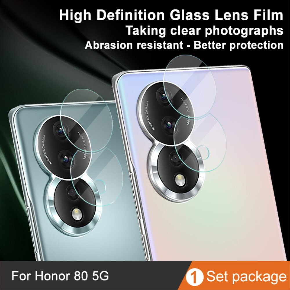  Honor 80 Kamerabeskyttelse i glas, Gennemsigtig