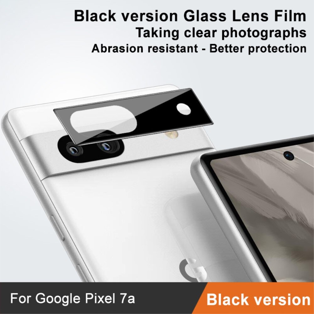 Google Pixel 7a Kamerabeskyttelse i glas, Sort