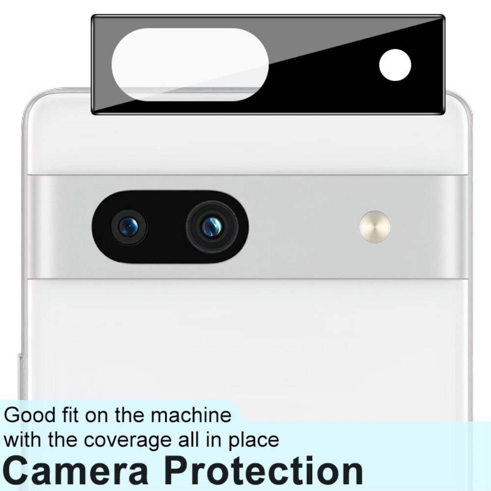 Google Pixel 7a Kamerabeskyttelse i glas, Sort