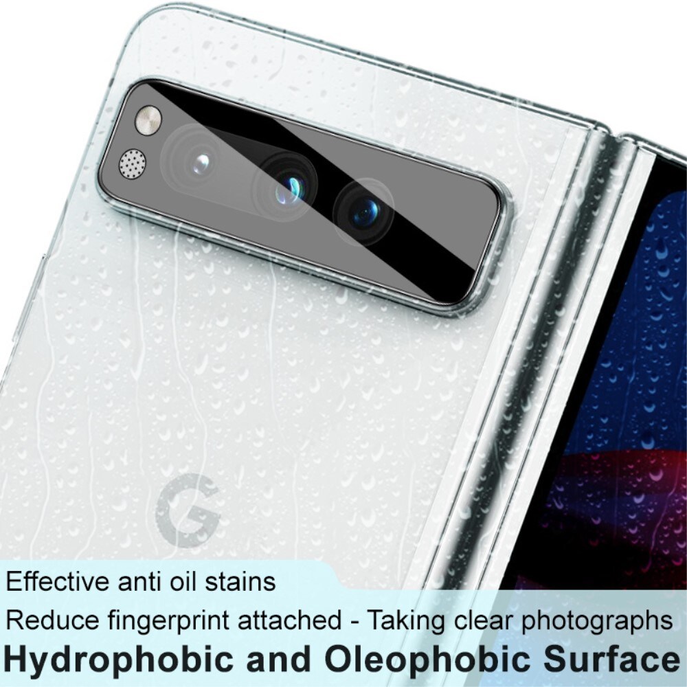 Google Pixel Fold Kamerabeskyttelse i glas, Sort