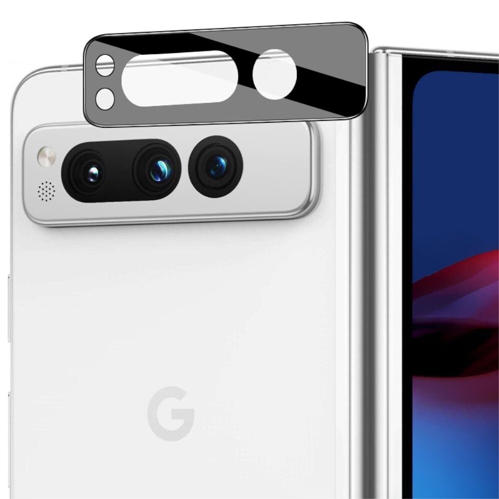 Google Pixel Fold Kamerabeskyttelse i glas, Sort