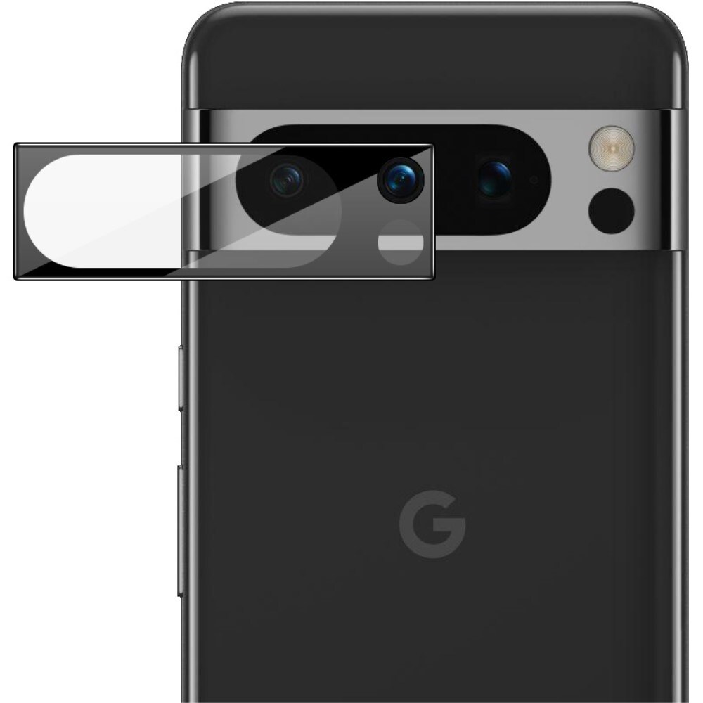 Google Pixel 8 Pro Kamerabeskyttelse i glas, Sort