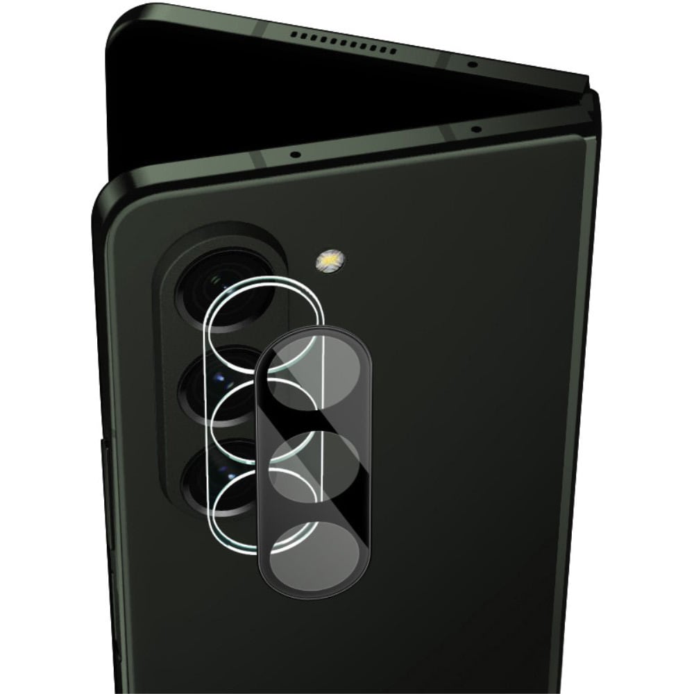 Samsung Galaxy Z Fold 5 Kamerabeskyttelse i glas, Sort