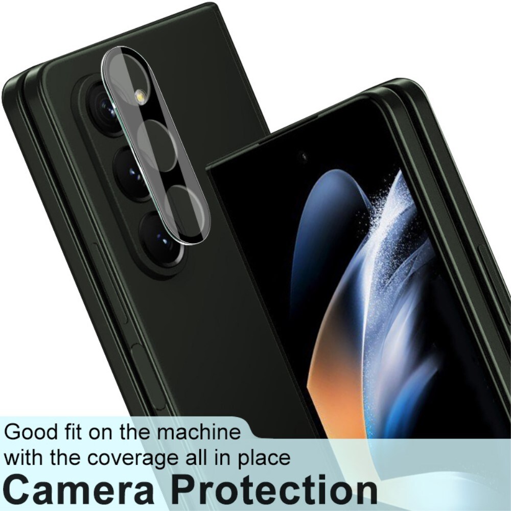 Samsung Galaxy Z Fold 5 Kamerabeskyttelse i glas, Sort