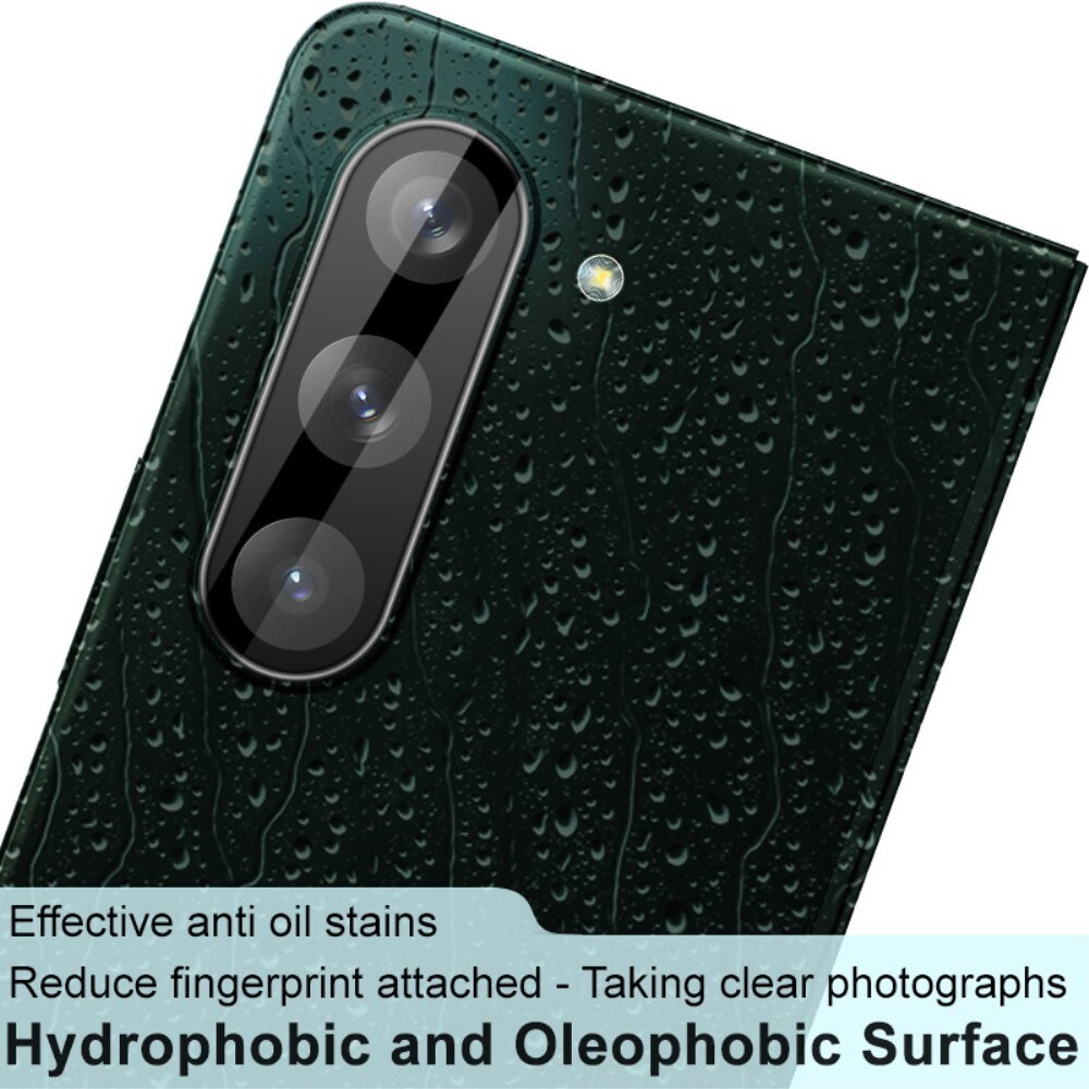 Samsung Galaxy Z Fold 5 Kamerabeskyttelse i glas, Sort