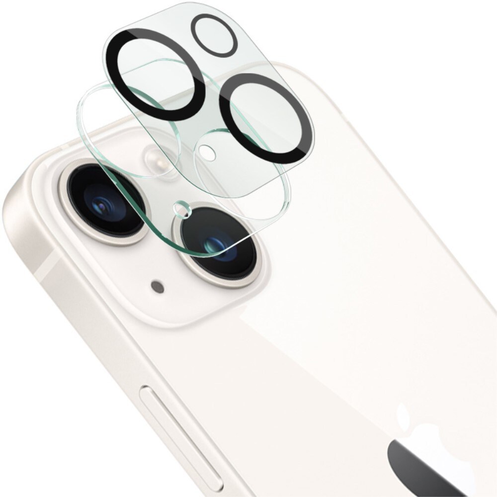 iPhone 15 Kamerabeskyttelse i glas, Gennemsigtig