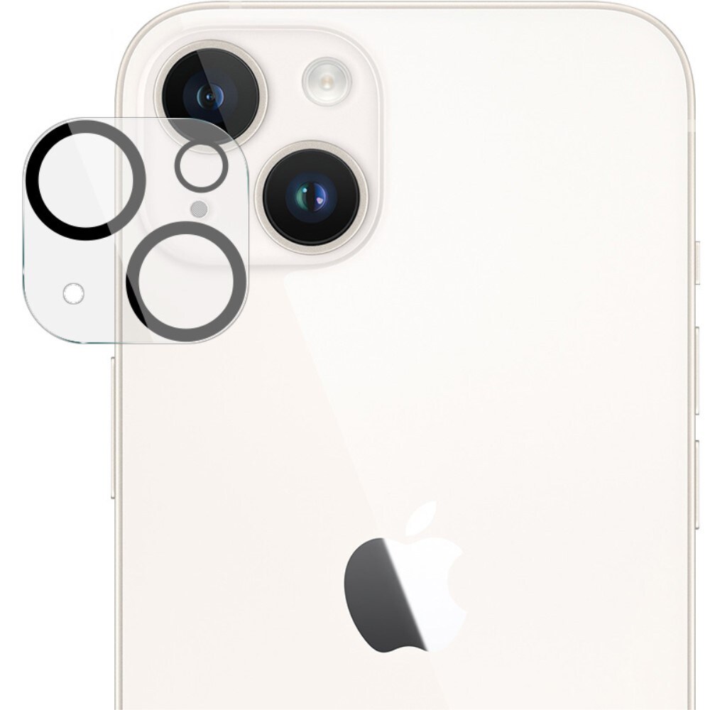 iPhone 15 Plus Kamerabeskyttelse i glas, Gennemsigtig