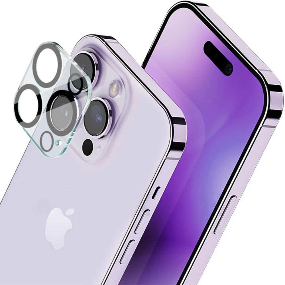 iPhone 15 Pro Kamerabeskyttelse i glas, Gennemsigtig