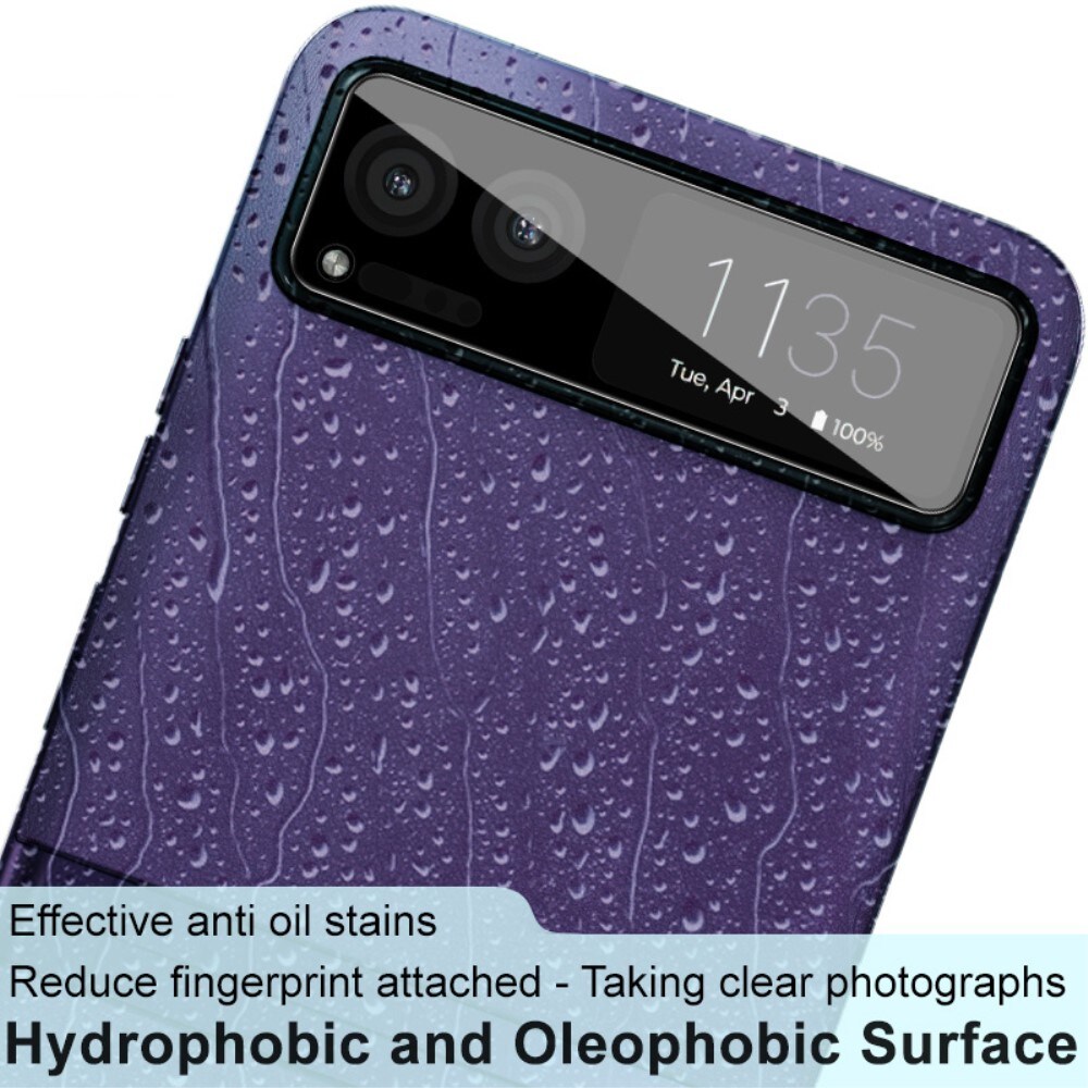 Motorola Razr 40 Kamerabeskyttelse i glas, Sort