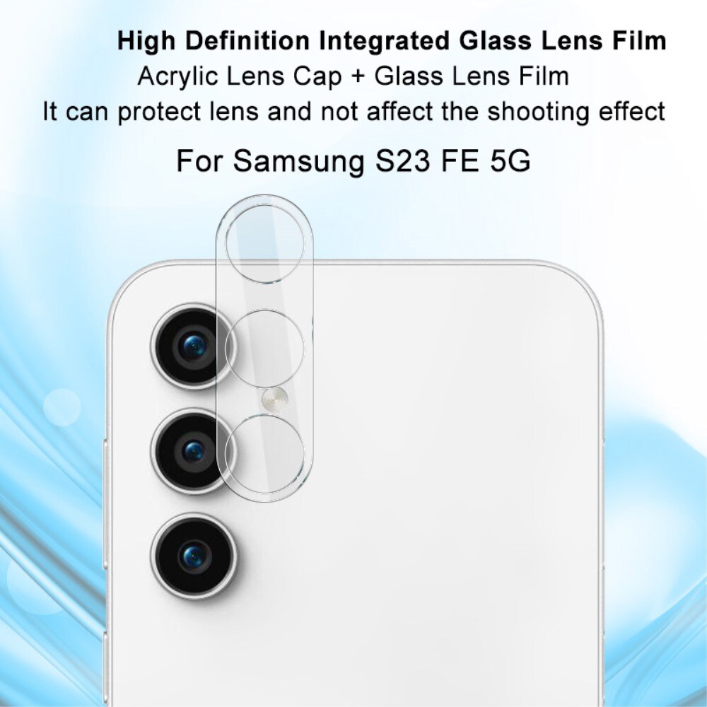 Samsung Galaxy S23 FE Kamerabeskyttelse i glas, Gennemsigtig