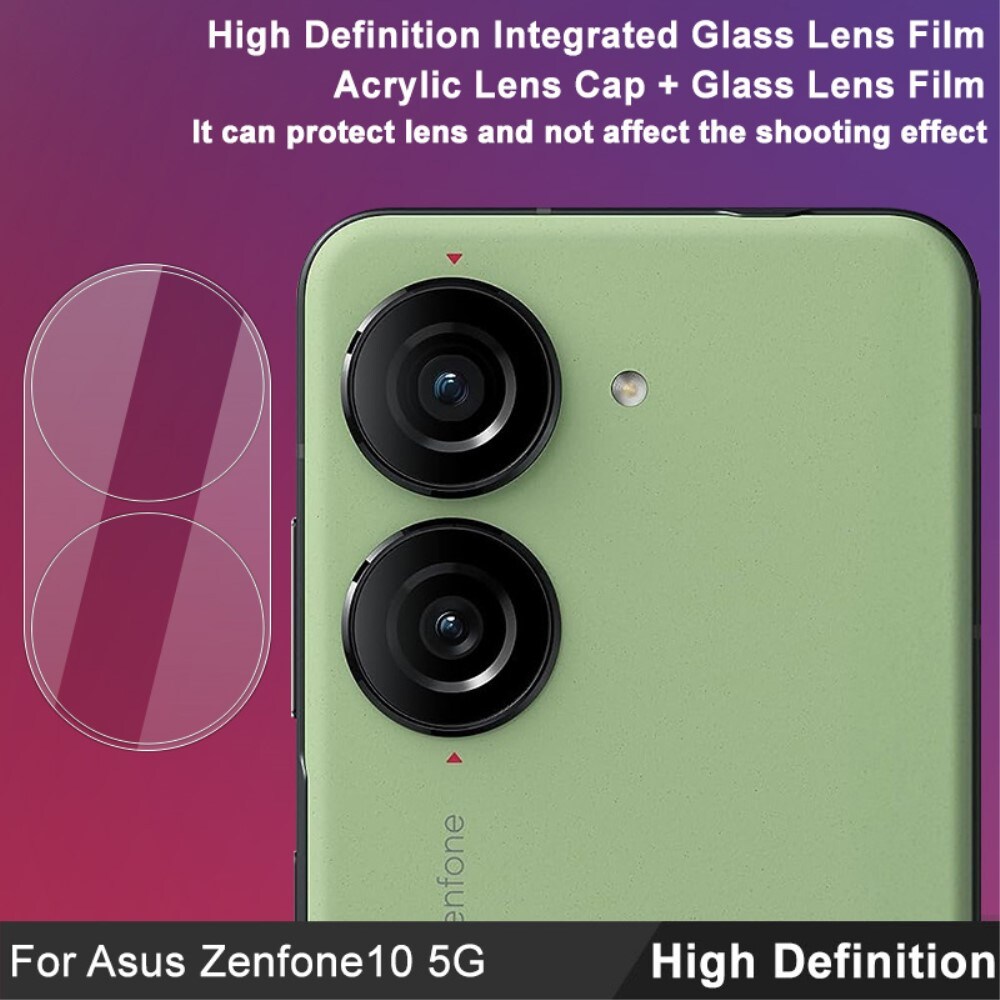 Asus ZenFone 10 Kamerabeskyttelse i glas, Gennemsigtig