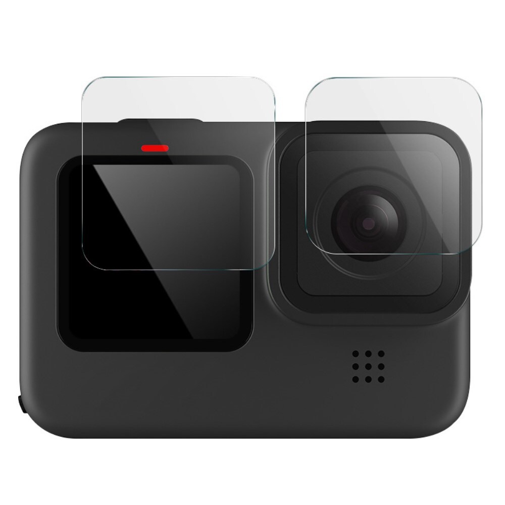 GoPro HERO12 heldækkende skærmbeskytter + linsebeskytter i hærdet glas