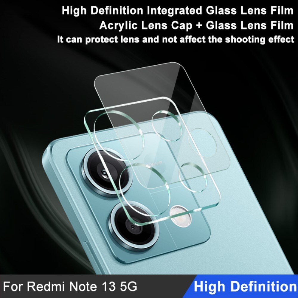 Xiaomi Redmi Note 13 Kamerabeskyttelse i glas, Gennemsigtig