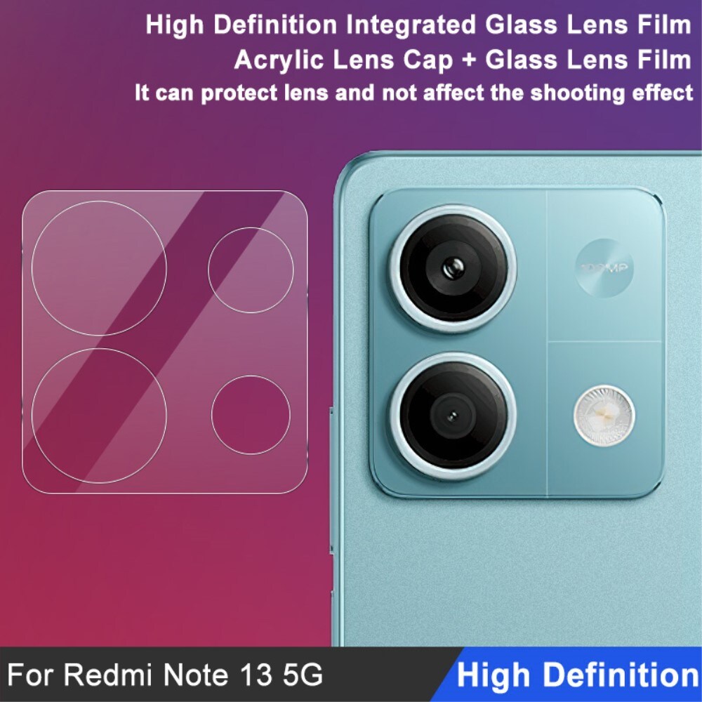Xiaomi Redmi Note 13 Kamerabeskyttelse i glas, Gennemsigtig