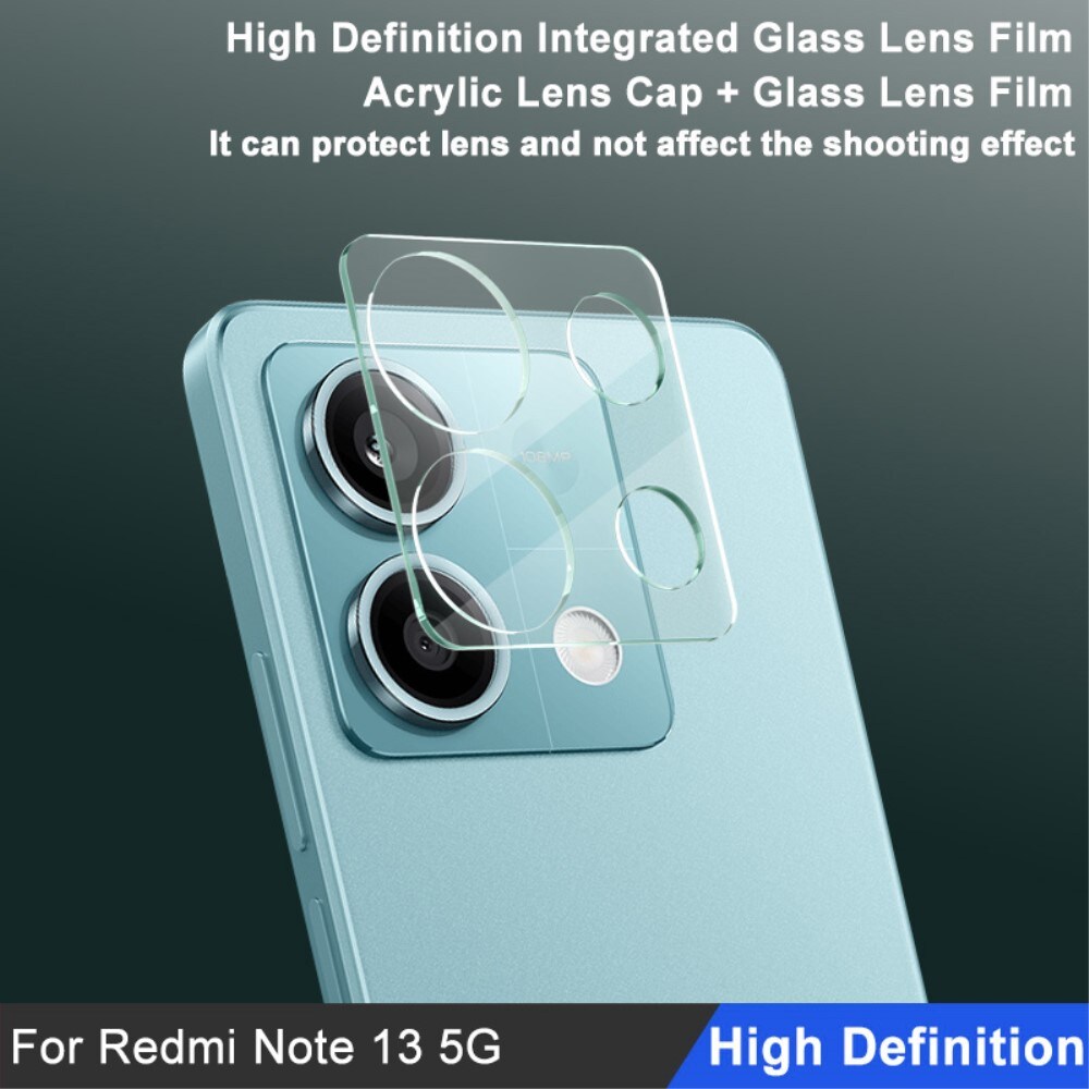 Xiaomi Redmi Note 13 Kamerabeskyttelse i glas, Gennemsigtig