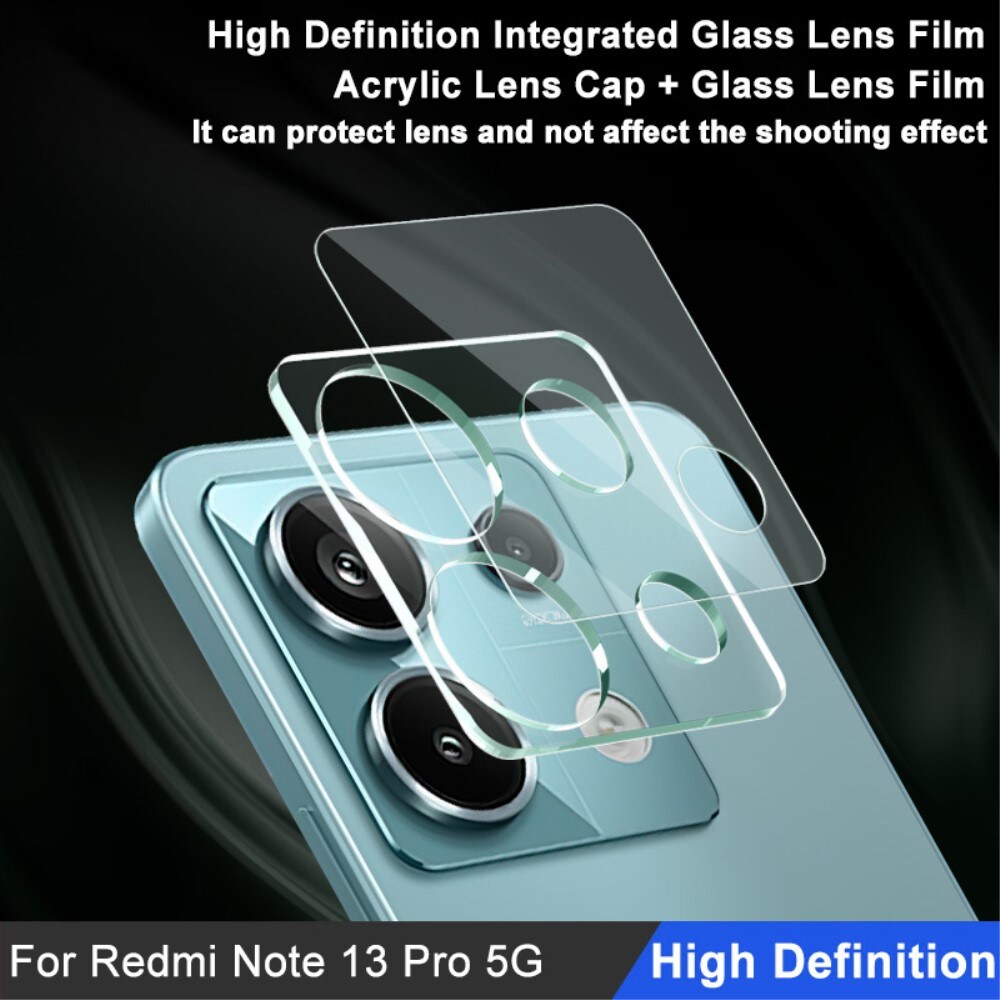 Xiaomi Redmi Note 13 Pro Kamerabeskyttelse i glas, Gennemsigtig