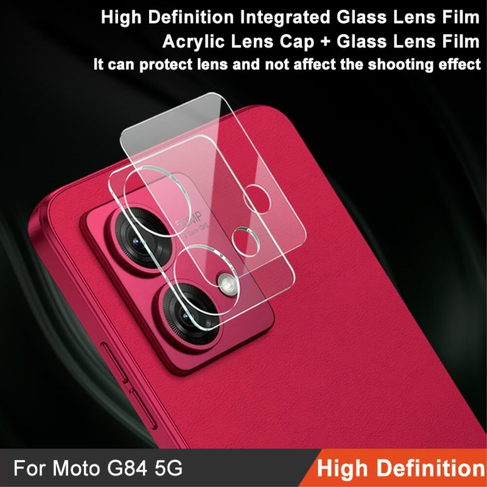 Motorola Moto G84 Kamerabeskyttelse i glas, Gennemsigtig