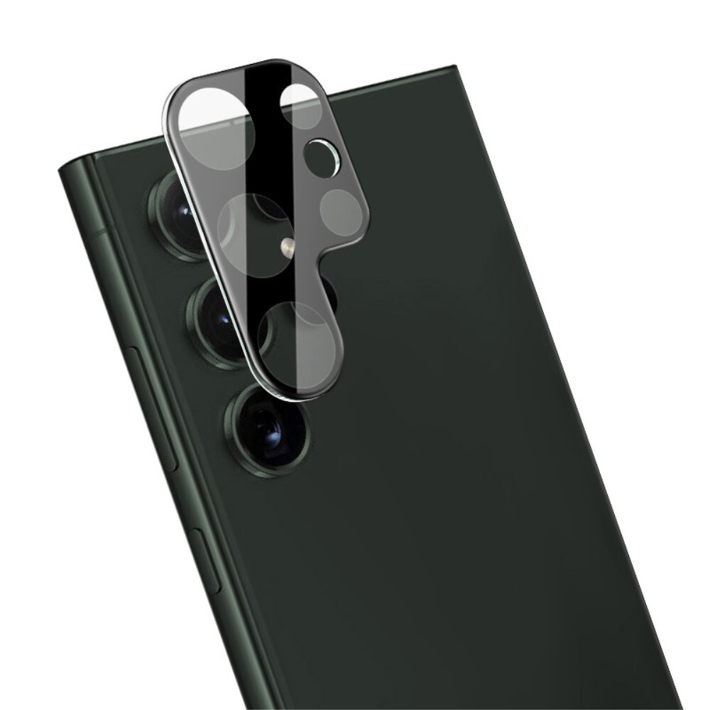 Samsung Galaxy S24 Ultra Kamerabeskyttelse i glas, Sort