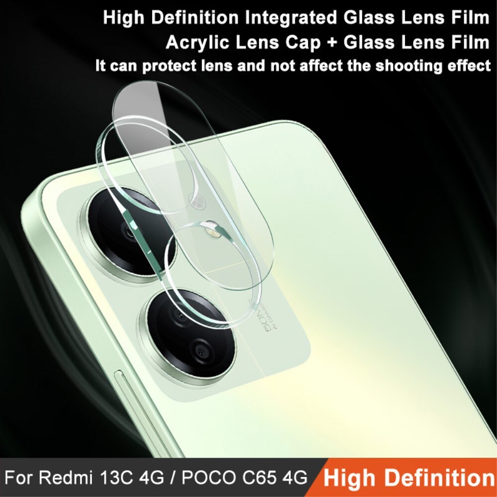 Xiaomi Redmi 13C Kamerabeskyttelse i glas, Gennemsigtig