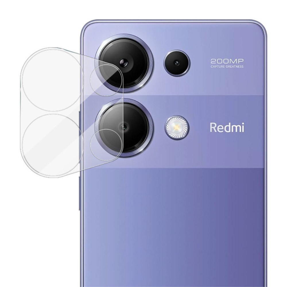 Xiaomi Redmi Note 13 Pro 4G Kamerabeskyttelse i glas, Gennemsigtig