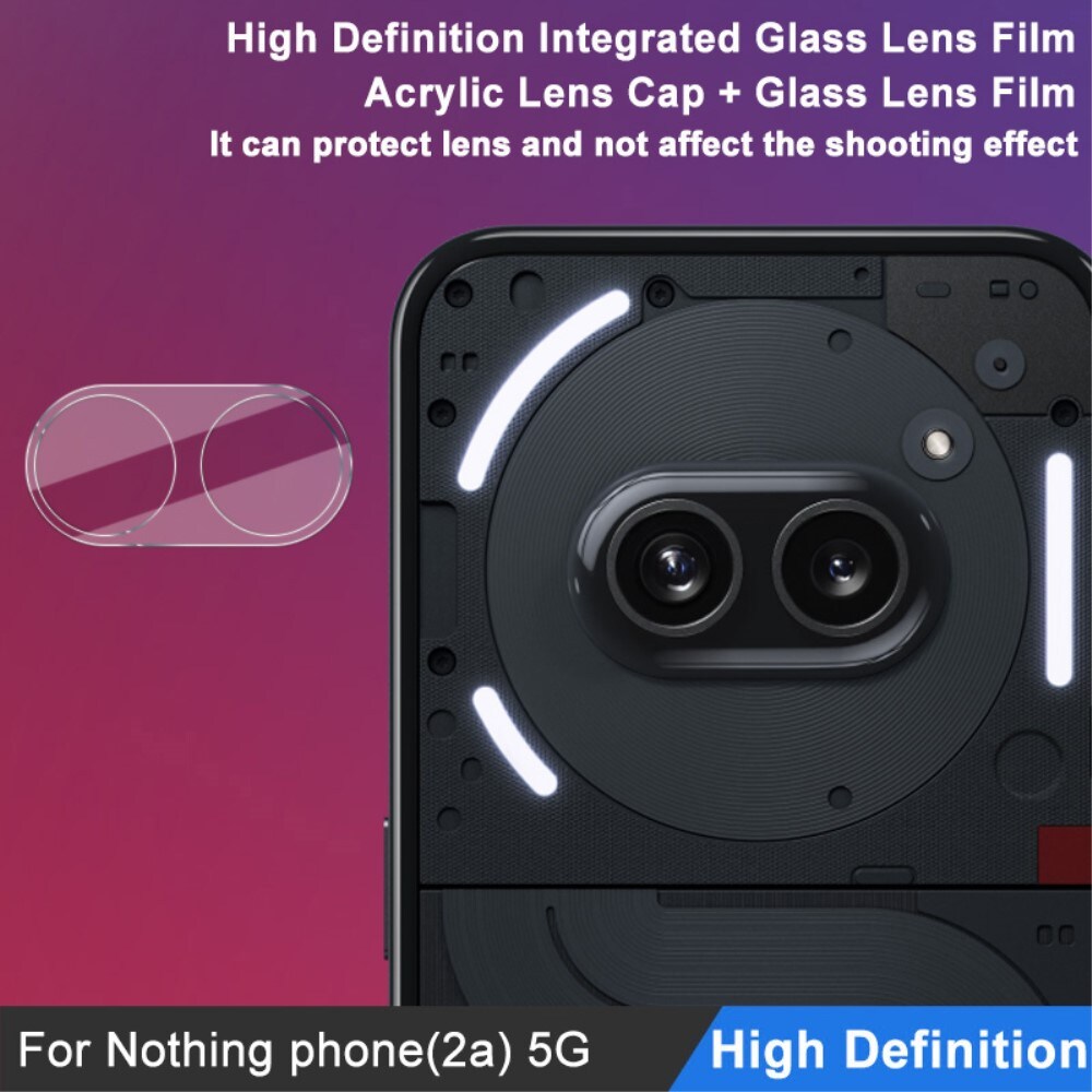 Nothing Phone 2a Kamerabeskyttelse i glas, Gennemsigtig