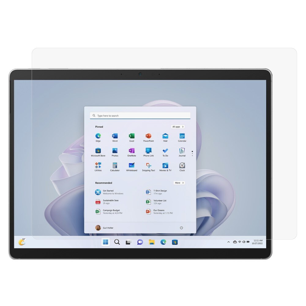 Microsoft Surface Pro 11 Skærmbeskytter i hærdet glas