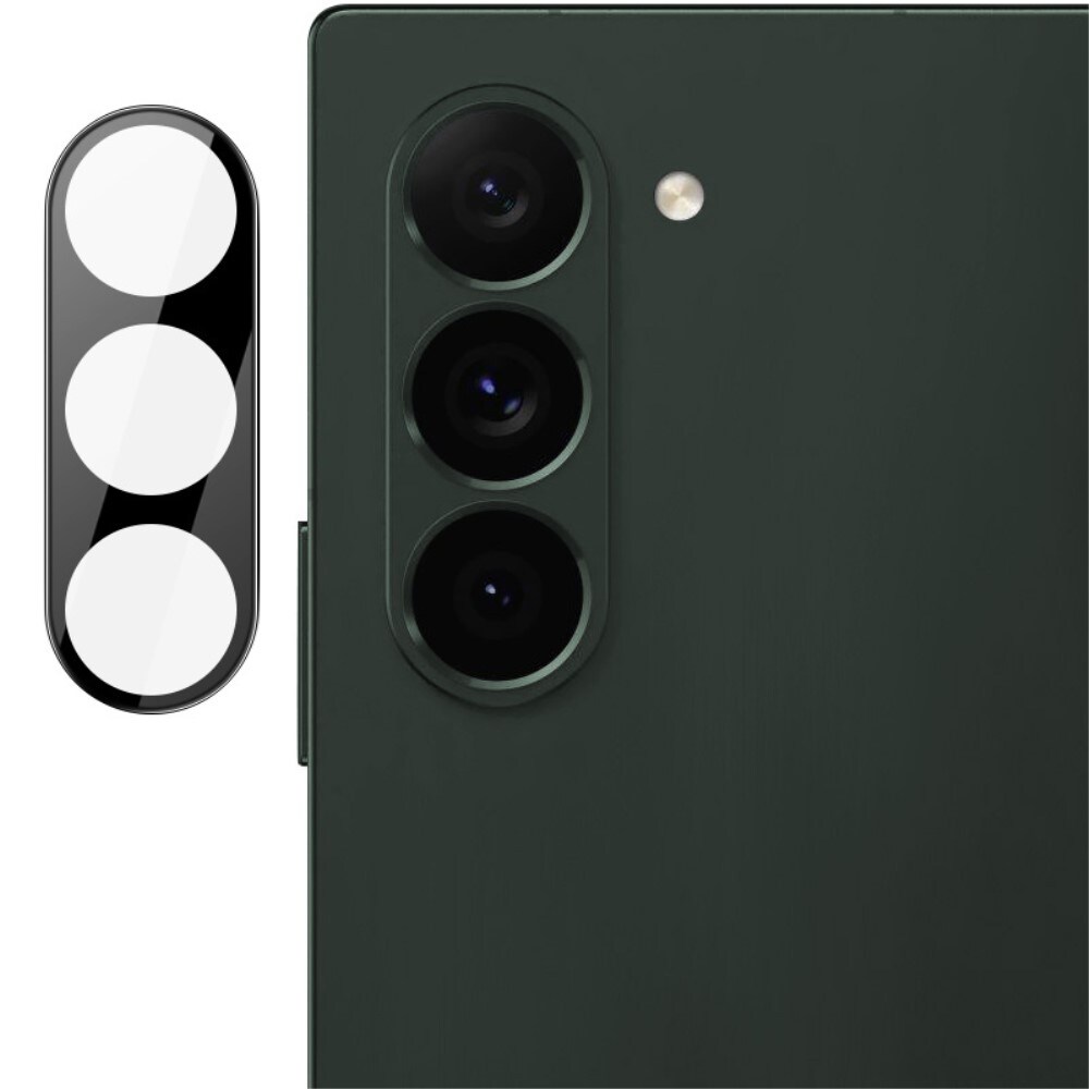 Samsung Galaxy Z Fold 6 Kamerabeskyttelse i glas, Sort
