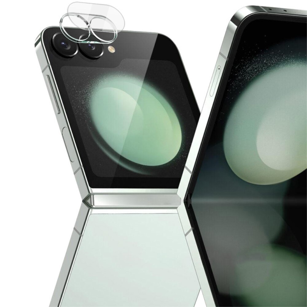 Samsung Galaxy Z Flip 7 FE Kamerabeskyttelse i glas, Gennemsigtig