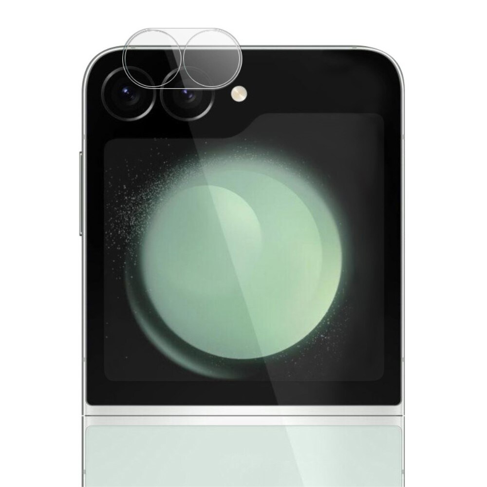 Samsung Galaxy Z Flip 7 FE Kamerabeskyttelse i glas, Gennemsigtig