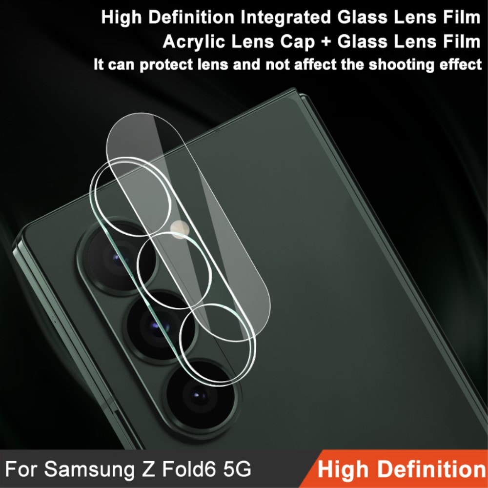 Samsung Galaxy Z Fold 6 Kamerabeskyttelse i glas, Gennemsigtig