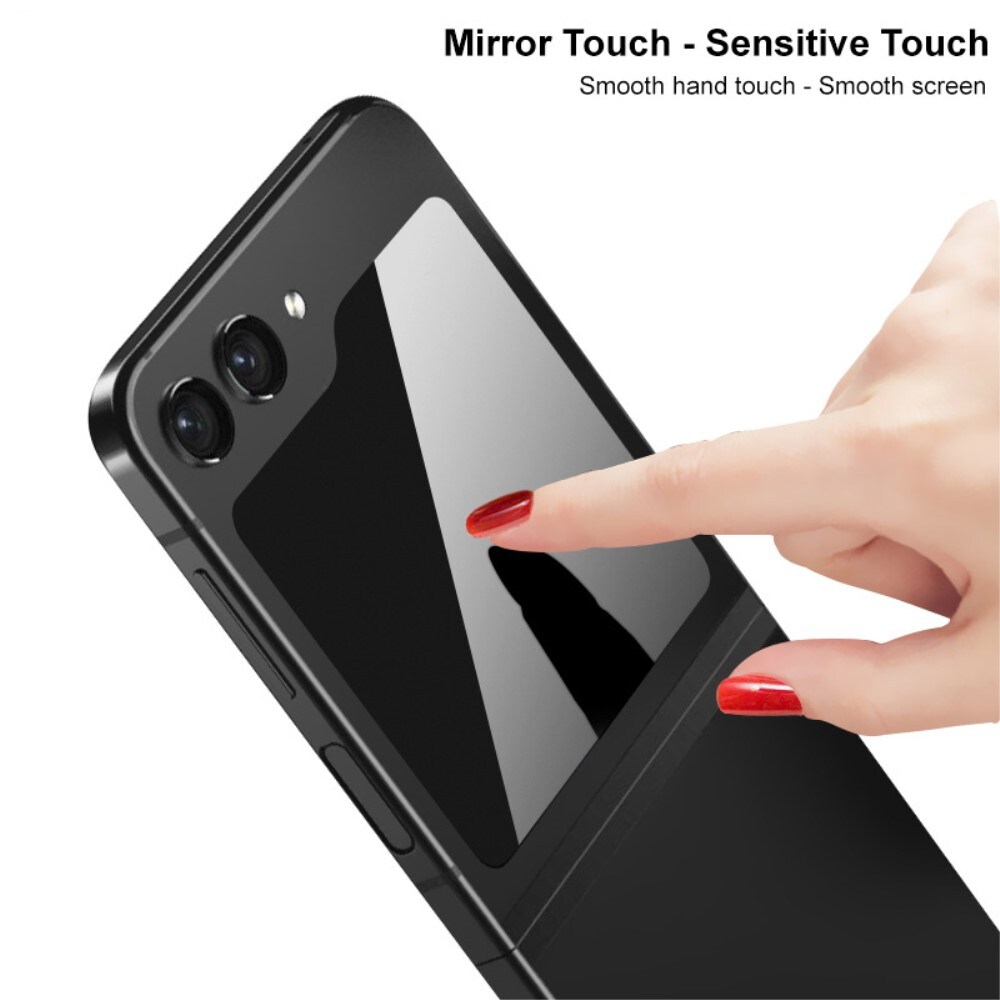 Samsung Galaxy Z Flip 7 FE Anti-Spy ydre skærmbeskytter i glas