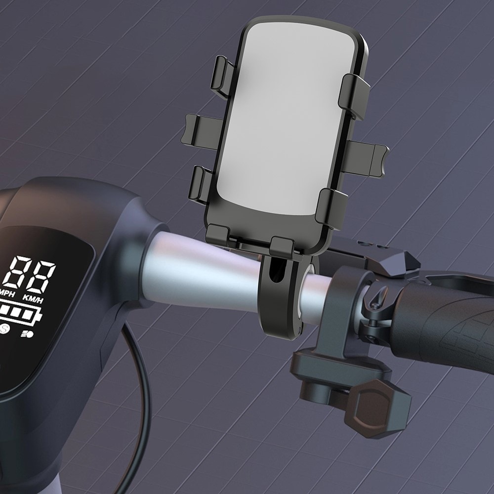 Praktisk mobilholder til motorcykel-cykelstyr, Sort