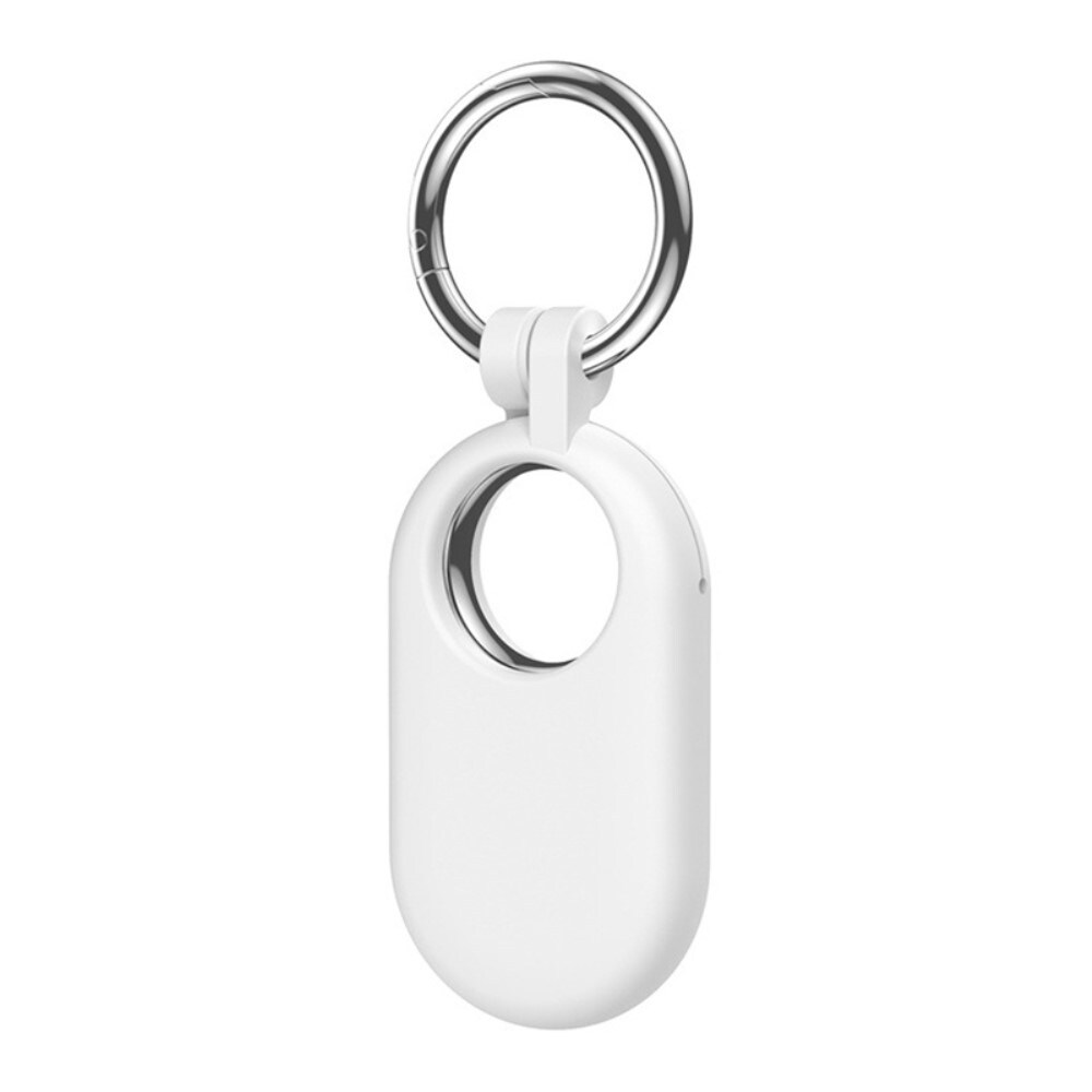 Samsung Galaxy SmartTag 2 Nøglering med silikonecover, Hvid
