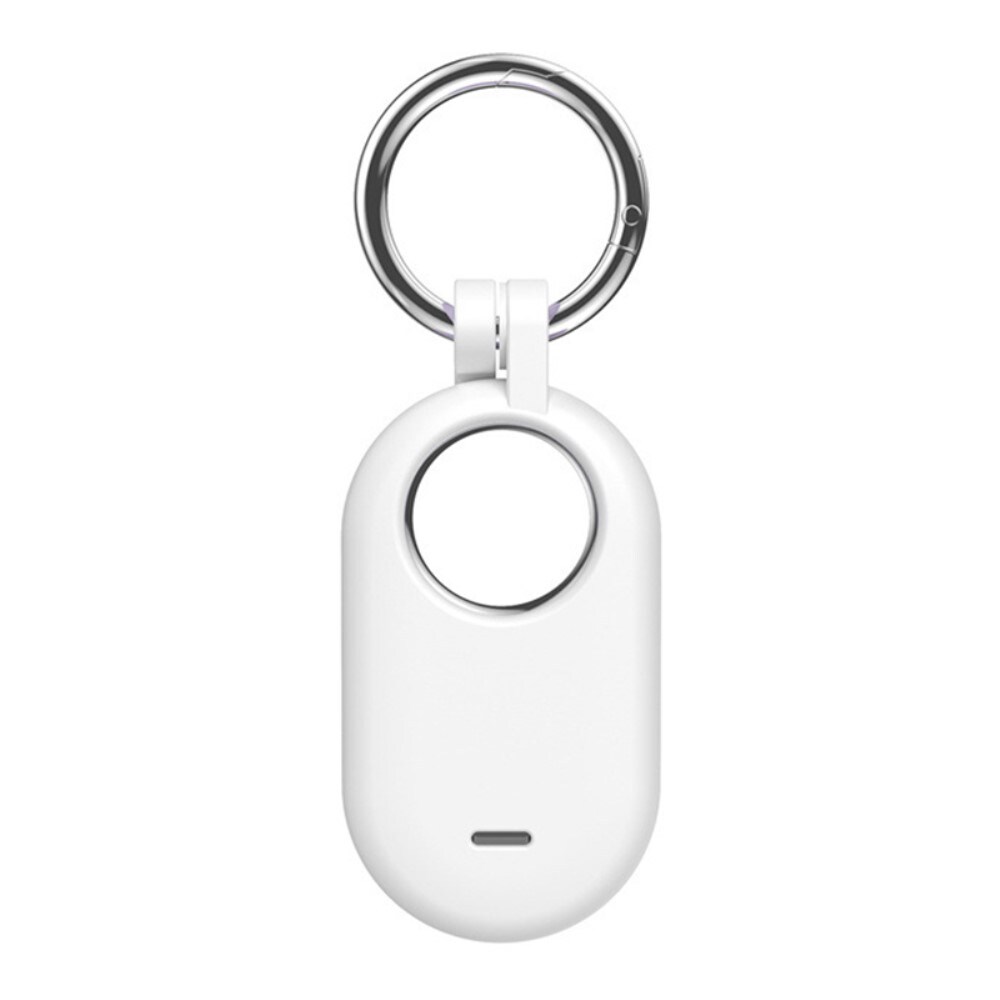 Samsung Galaxy SmartTag 2 Nøglering med silikonecover, Hvid