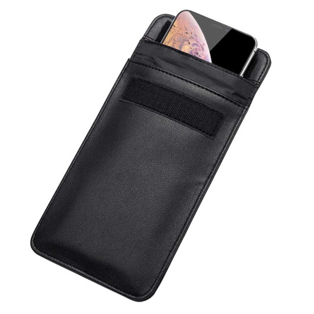 Signalblokerende mobiltaske, Sort