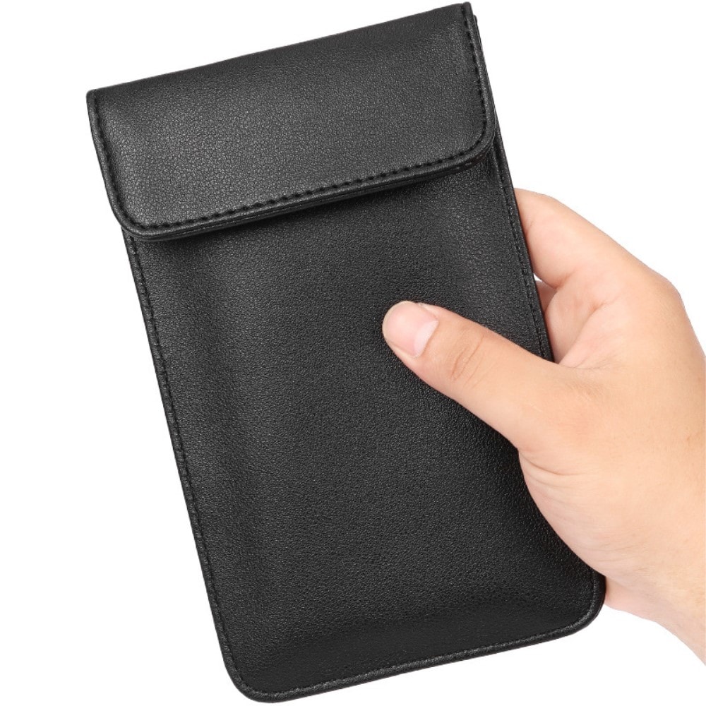 Signalblokerende mobiltaske, Sort