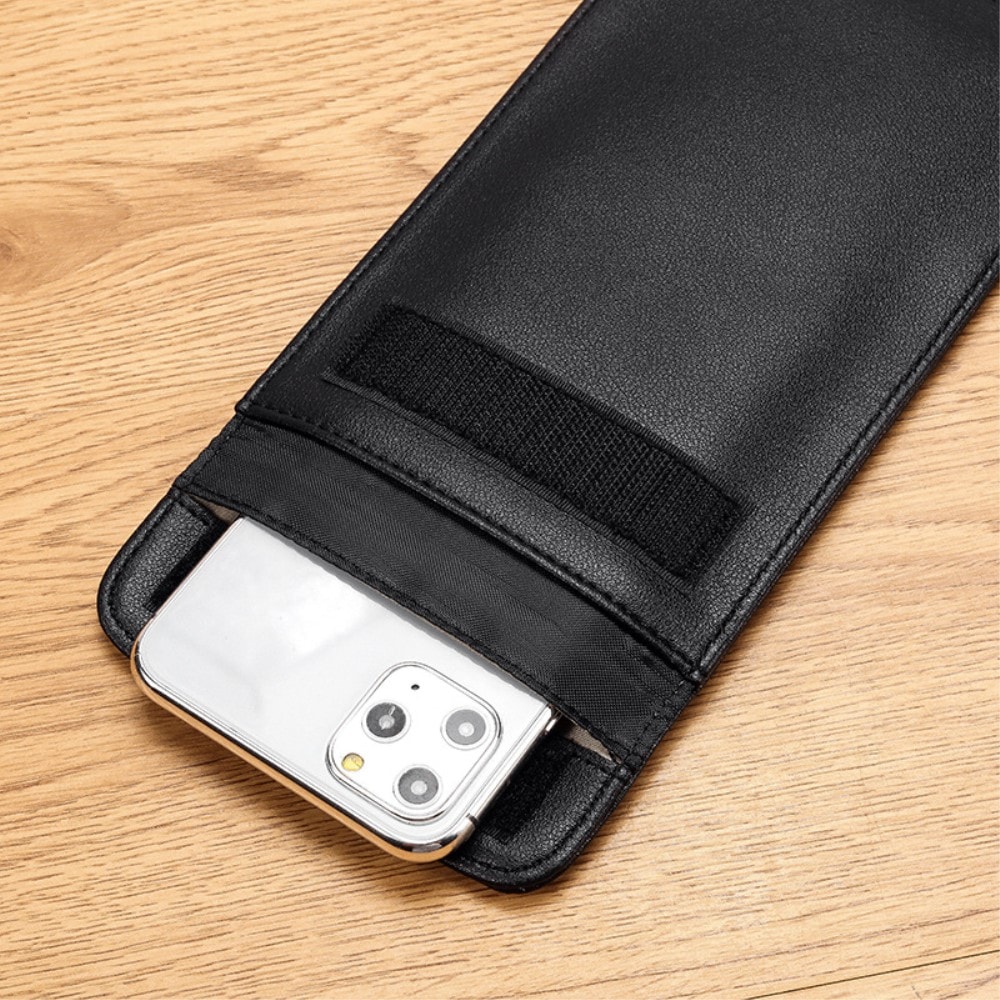 Signalblokerende mobiltaske, Sort
