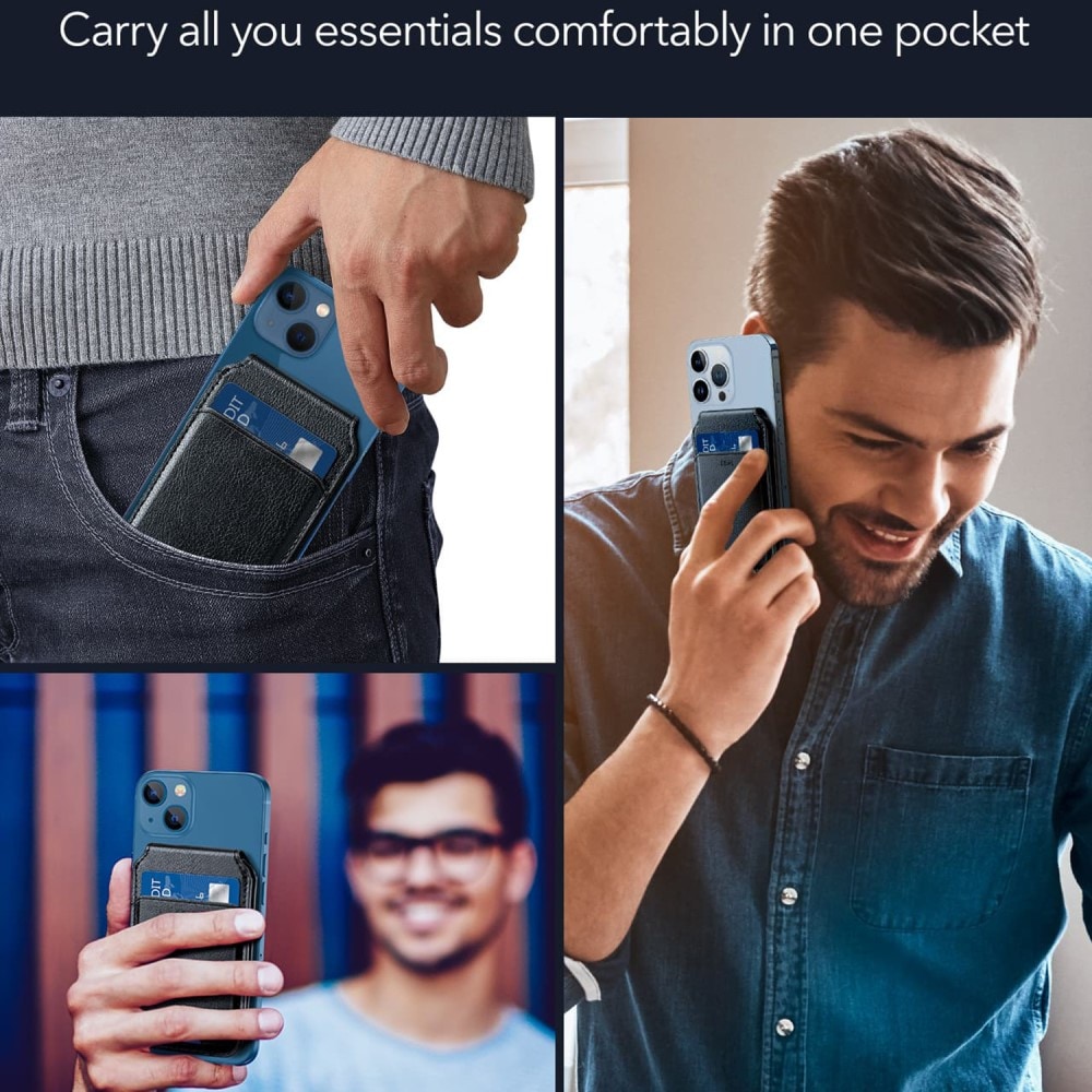 HaloLock MagSafe kortholder med stativ, Black