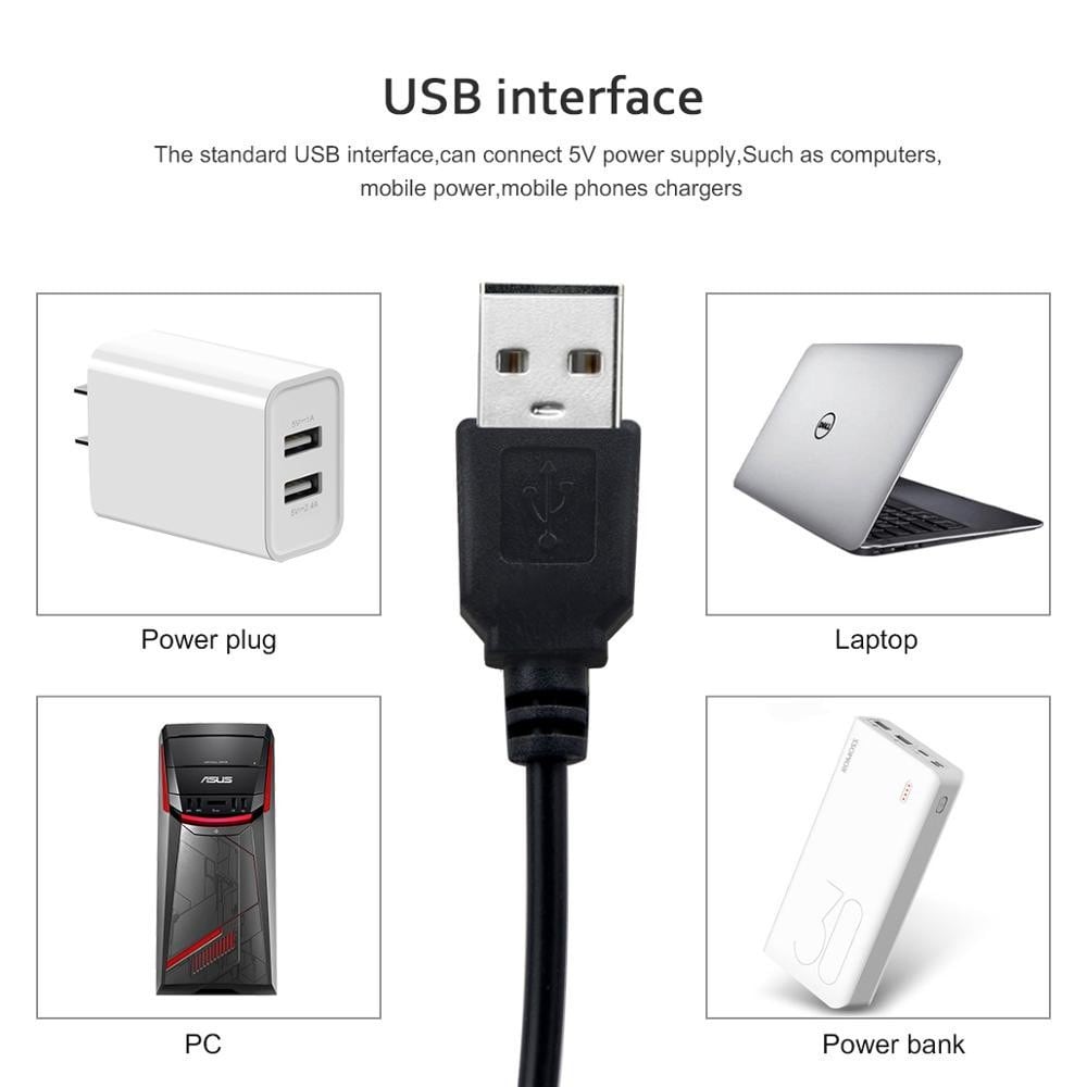 LED-ringlys med stativ, Sort